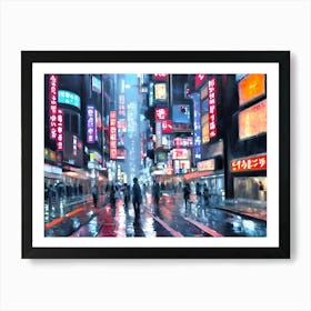 Asian City Art Print