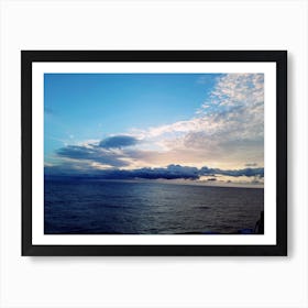 Sunset Over The Ocean 1 Art Print