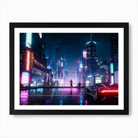 Futuristic City 18 Art Print