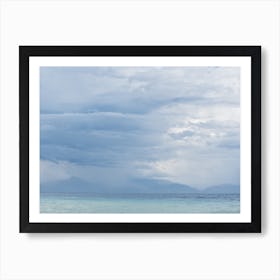 Cloudy Day At The Beach Art Print