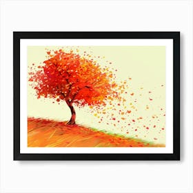 Autumn Tree Art Print