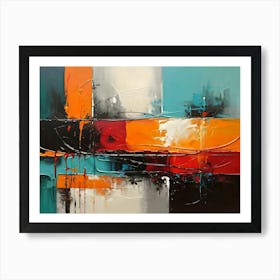 Abstract oil Painting 1 Art Print