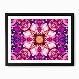 Abstraction A Delicate Watercolor Flower 2 Art Print