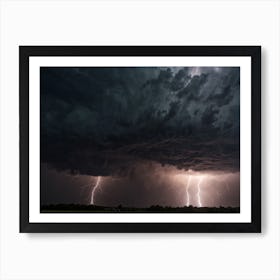 Lightning In The Sky 25 Art Print