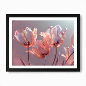 Tulips artwork 001 Art Print