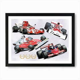 Legends of Formula One: Niki Lauda 1 Art Print