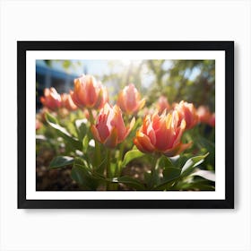 Tulips In The Garden Art Print