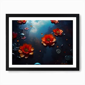 Flowers In The Sky Art Print