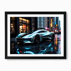 Futuristic Sports Car Art Print