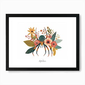 Little Floral Spider 2 Poster Art Print