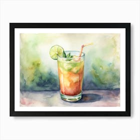 Agua De Jamaica Mexico Art Print