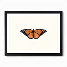 Monarch Butterfly Watercolor 2 Art Print