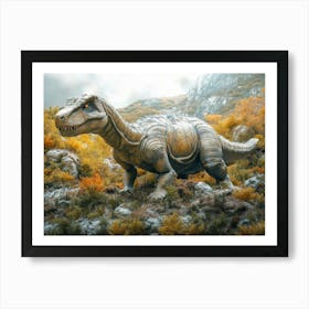 Dinosaur In The Woods Art Print