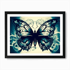 Butterfly Wallpaper 19 Art Print