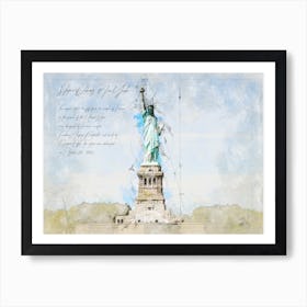 Statue Of Liberty, New York Art Print