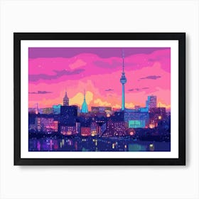 Hamburg Skyline Art Print