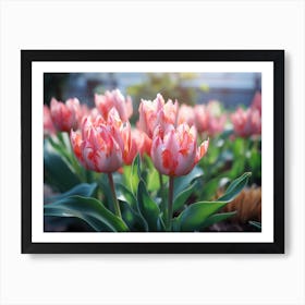 Tulips In The Garden 6 Art Print