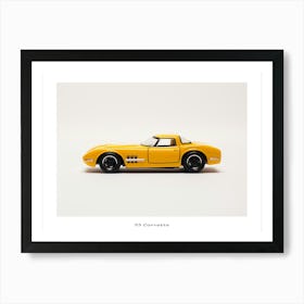 Toy Car 55 Corvette Yellow 3 Poster Art Print