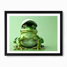 Frog With Hat 2 Art Print