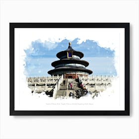 Temple Of Heaven Park, Temple Of Heaven Park & Dongcheng South, Beijing Art Print