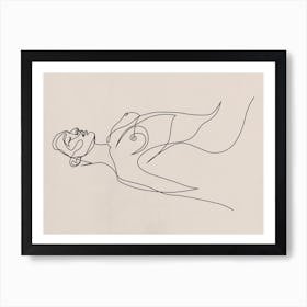 E72 Nude Pastel Art Print