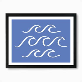 Blue Waves Art Print