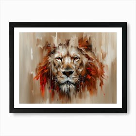 Lion Painting Art Print