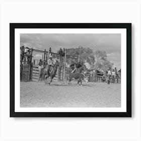 Untitled Photo, Possibly Related To Calf Roping, Rodeo At Quemado, New Mexico By Russell Lee Art Print