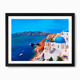 Greece Island Art Print