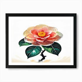 Chinese Flower 1 Art Print