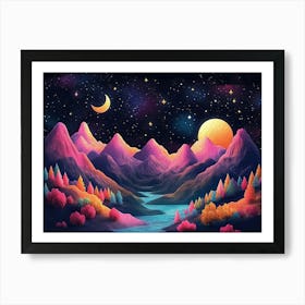 Landscape Painting 1 Art Print