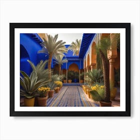 Courtyard In Morocco Art Print