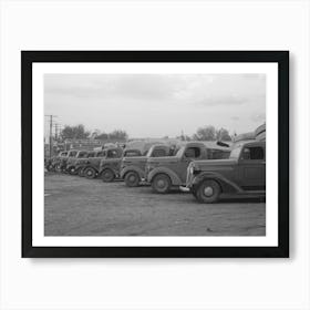 Trucks Loaded With Mattresses, San Angelo, Texas, These Mattress Factories Use Much Local Cotton By Russell Lee Art Print