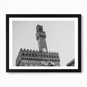 Florence In Black And White 9 Art Print