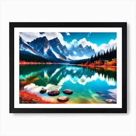 Mountain Lake 50 Art Print