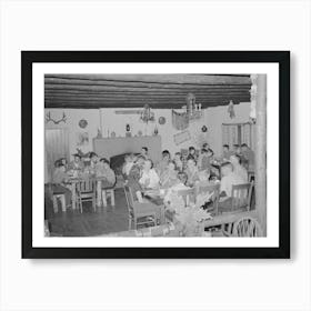 Untitled Photo, Possibly Related To Boys At Summer Camp Eating Breakfast, El Porvenir, New Mexico By Russell Lee Art Print