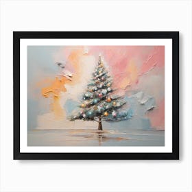 Abstract Christmas Tree 11 Art Print