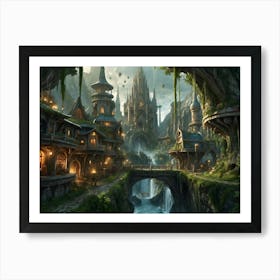 Fantasy City 21 Art Print