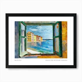 Rovinj From The Window Series Poster Painting 4 Art Print