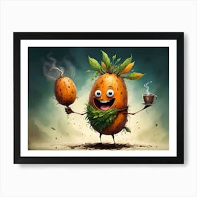 Happy Harvest Brew #13 Art Print