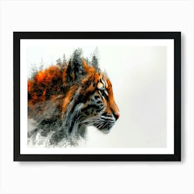 Wild Cats Habitat - Wild Cat Face Art Print