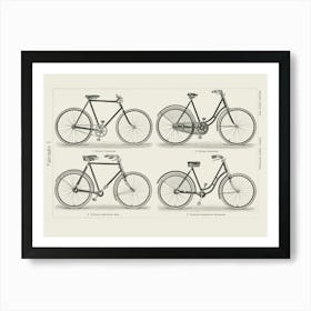 Vintage Bicycles 2 Affiche