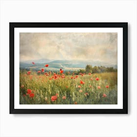 Poppies In The Meadow 19 Art Print