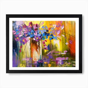 Passionate bouquet of flowers Art Print