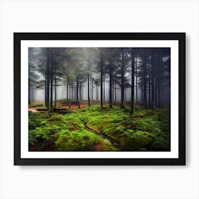 Forest By Daniel Krzywa Art Print