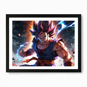 Dragon Ball Z Wallpaper 78 Art Print