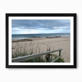Sand Dunes Moody Landscape Beach Scotland Art Print