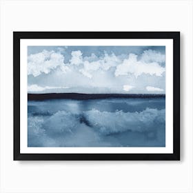 Sunday Blue Landscape Art Print