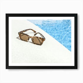 Sun Glasses Pool Travel Poster_2262141 Art Print