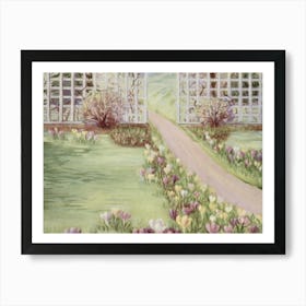 Tulips In The Garden Art Print